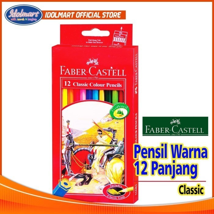 

Terlaris Pensil Warna Faber Castell Classic 12 Warna Panjang Trendi