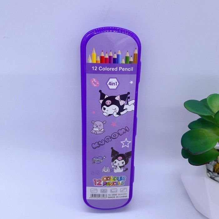

Eklusif 4In1 Pensil Warna 12 Set Rauan Penggaris Tempat Pensil Warna Sanrio Hemat