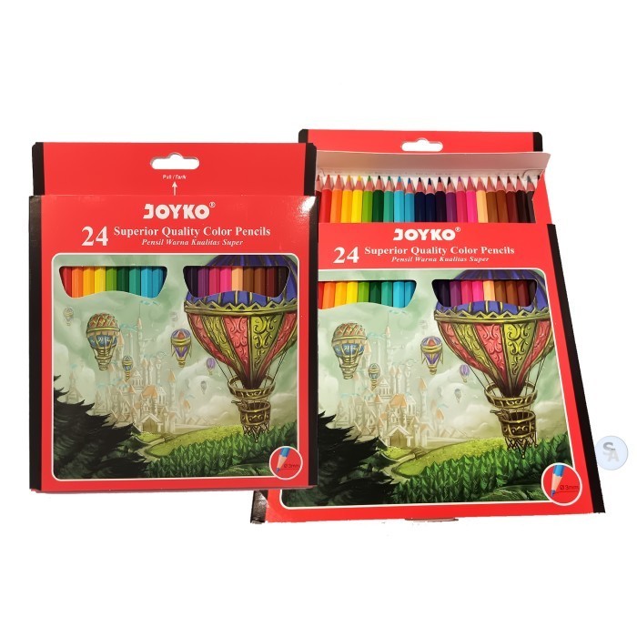 

Wow Joyko - Pensil Warna Color Pencils Cp-101 24 Warna - Set Berkualitas