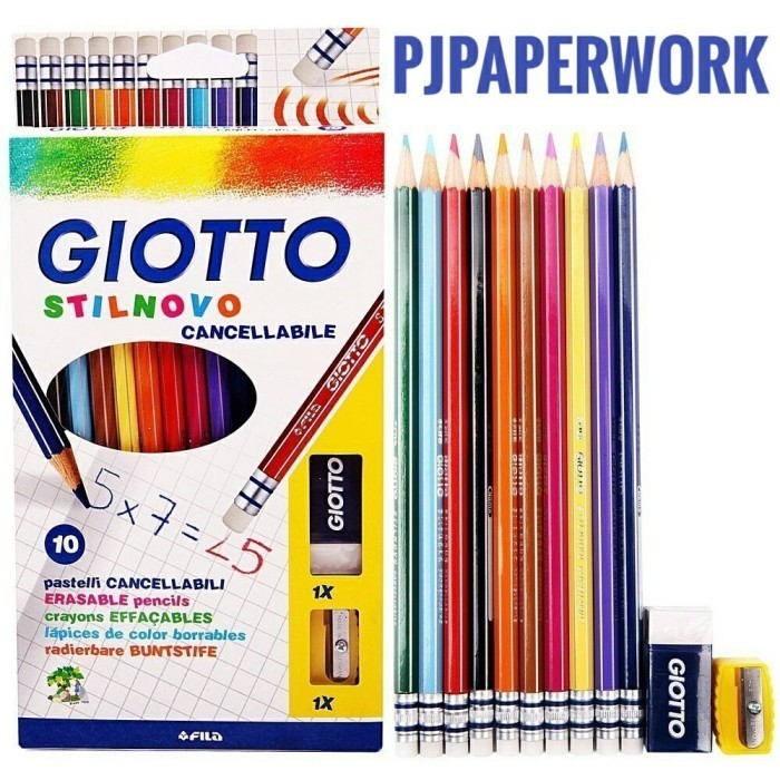 

Limited Pensil Warna Dapat Dihapus/Erasable Coloured Pencil 10 Giotto Stilnovo Hot Sale