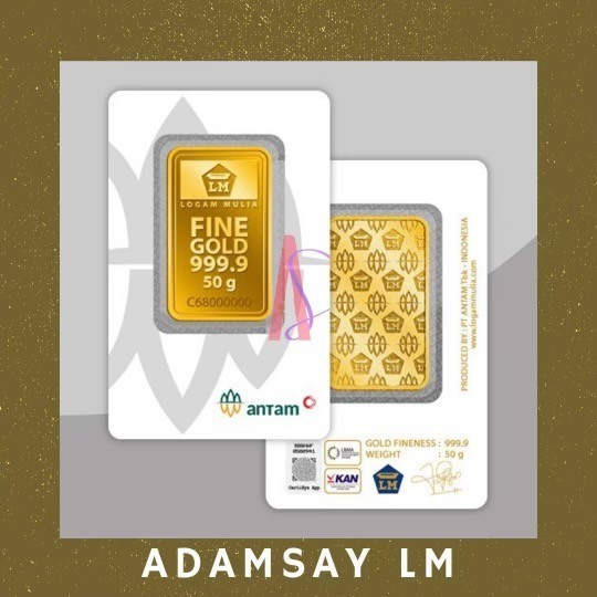 Logam Mulia Antam Emas Murni 50 gram Asli Murah