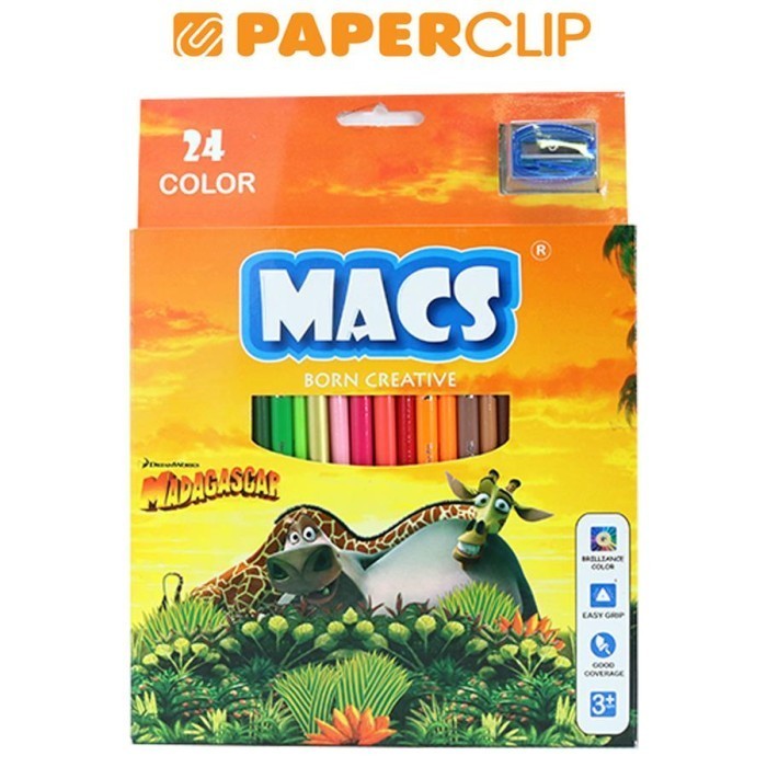 

Unik Pensil Warna Macs 50024 24 Colours Madagascar Bagus