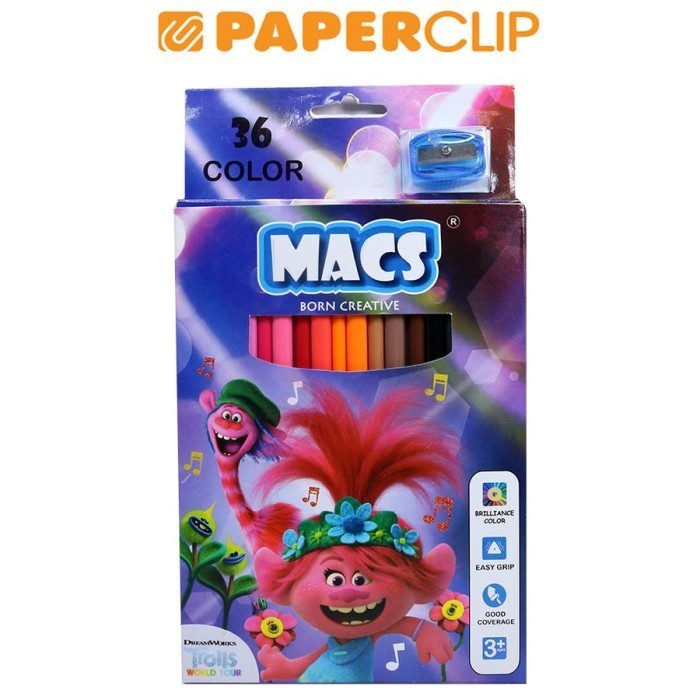 

Hadir Pencil Color Macs 30036 36C Trolls Murah