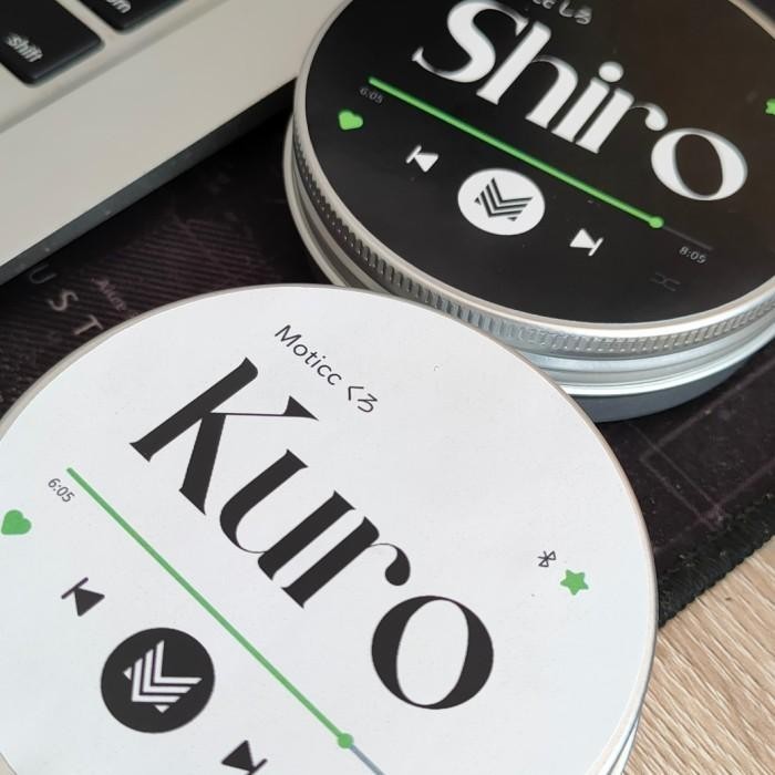 MOTICC SHIRO KURO WITH MICROPHONE EARPHONE EARBUD BEST SOUND QUALITY