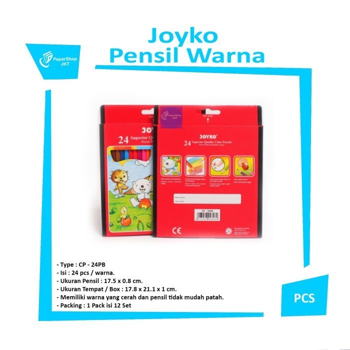 

Spesial Grosir!!! Pensil Warna 24 Joyko Cp-24Pb ( 24 Color ) Promo