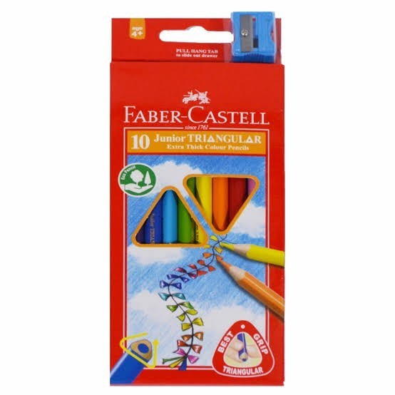

Murah Pensil Warna 10 Junior Triangular Faber Castell Bergaransi