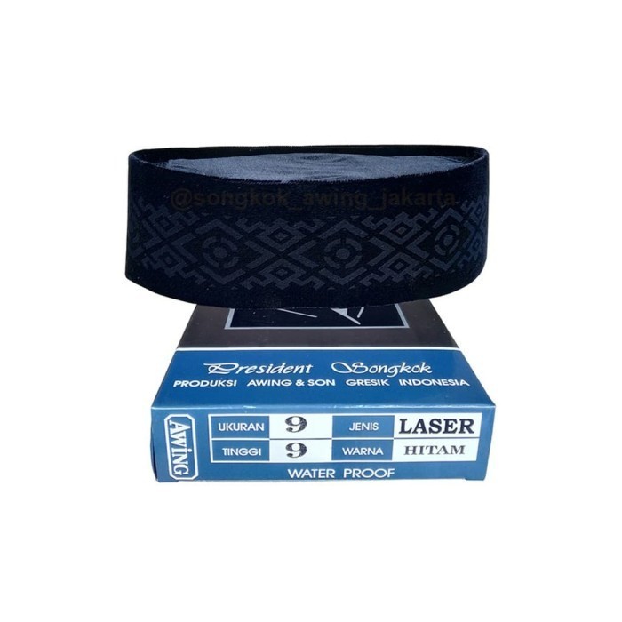 Songkok Peci Kopyah Awing Ac Motif Laser