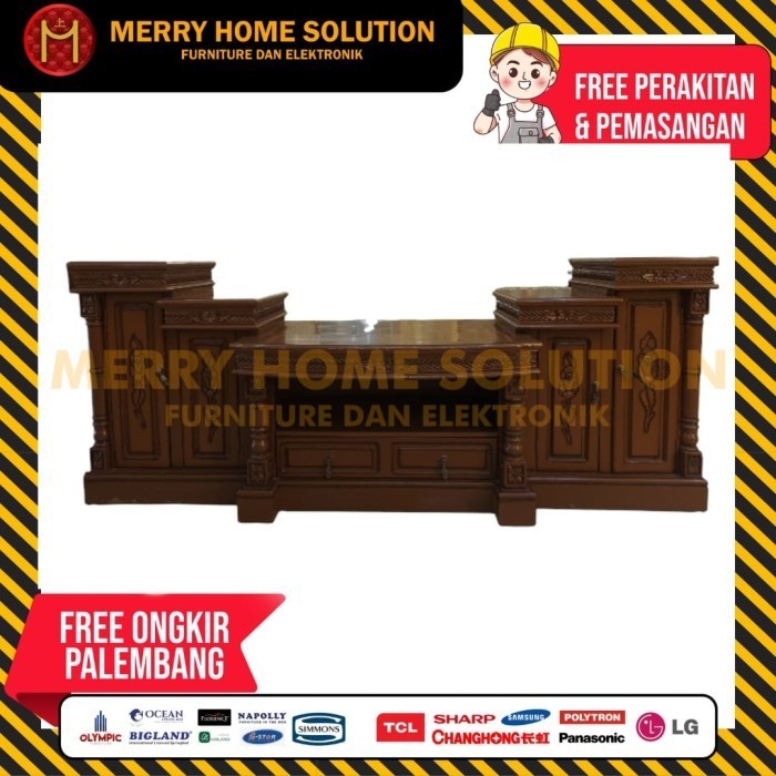 Buffet Tv Jati Minimalis / Buffet Tv Jati Jepara Furniture Palembang
