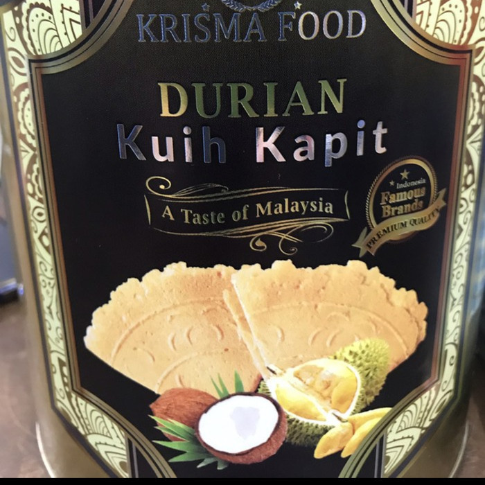 

Kuih Kapit Semprong Singapore Rasa Durian Kue Kering Lempit Lebaran