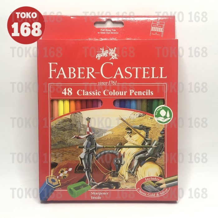 

Gaya Faber Castell Pensil Warna/ Color Pencil 48 Warna (Set) Bergaransi