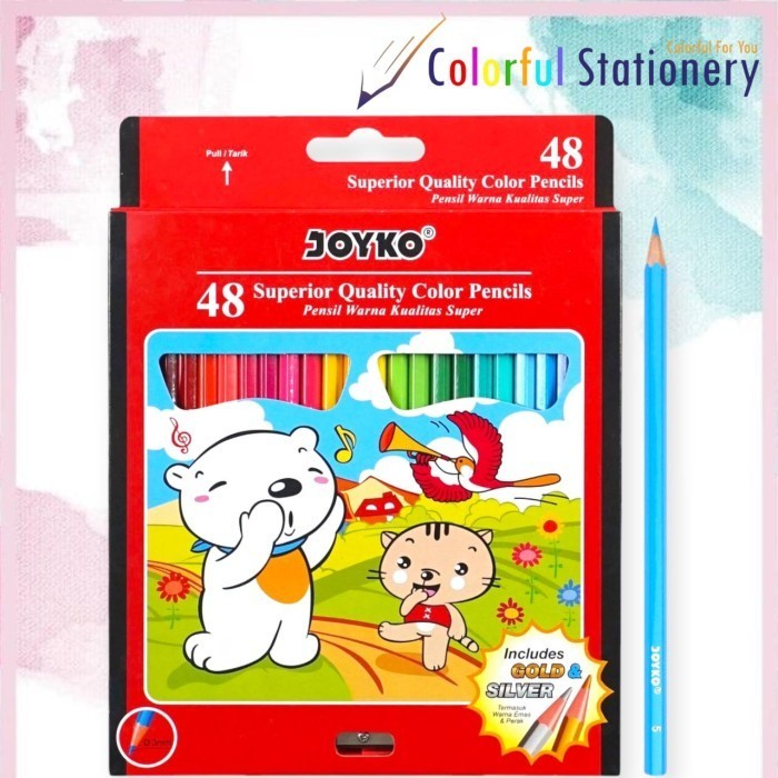 

Eklusif Pensil Warna Joyko Panjang 48 Warna Cp-48Pb Promo