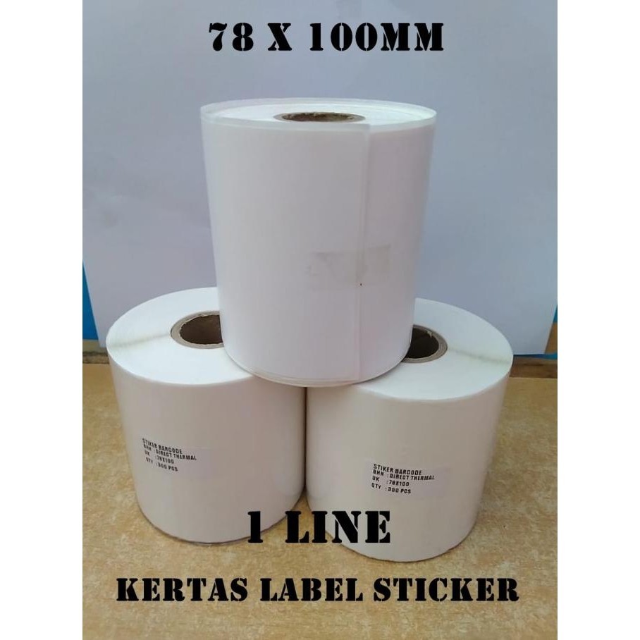 

DISKON KERTAS STICKER LABEL PRINTER BARCODE 78 X 100 MM - 1 LINE THERMAL