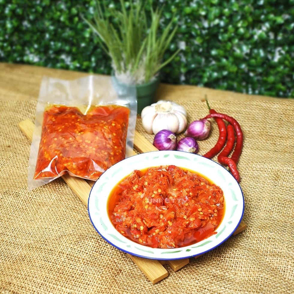 

SALE PRODUK Cabe / Balado / Sambal Goreng - Siap Saji - Tanpa Daging TERLARIS