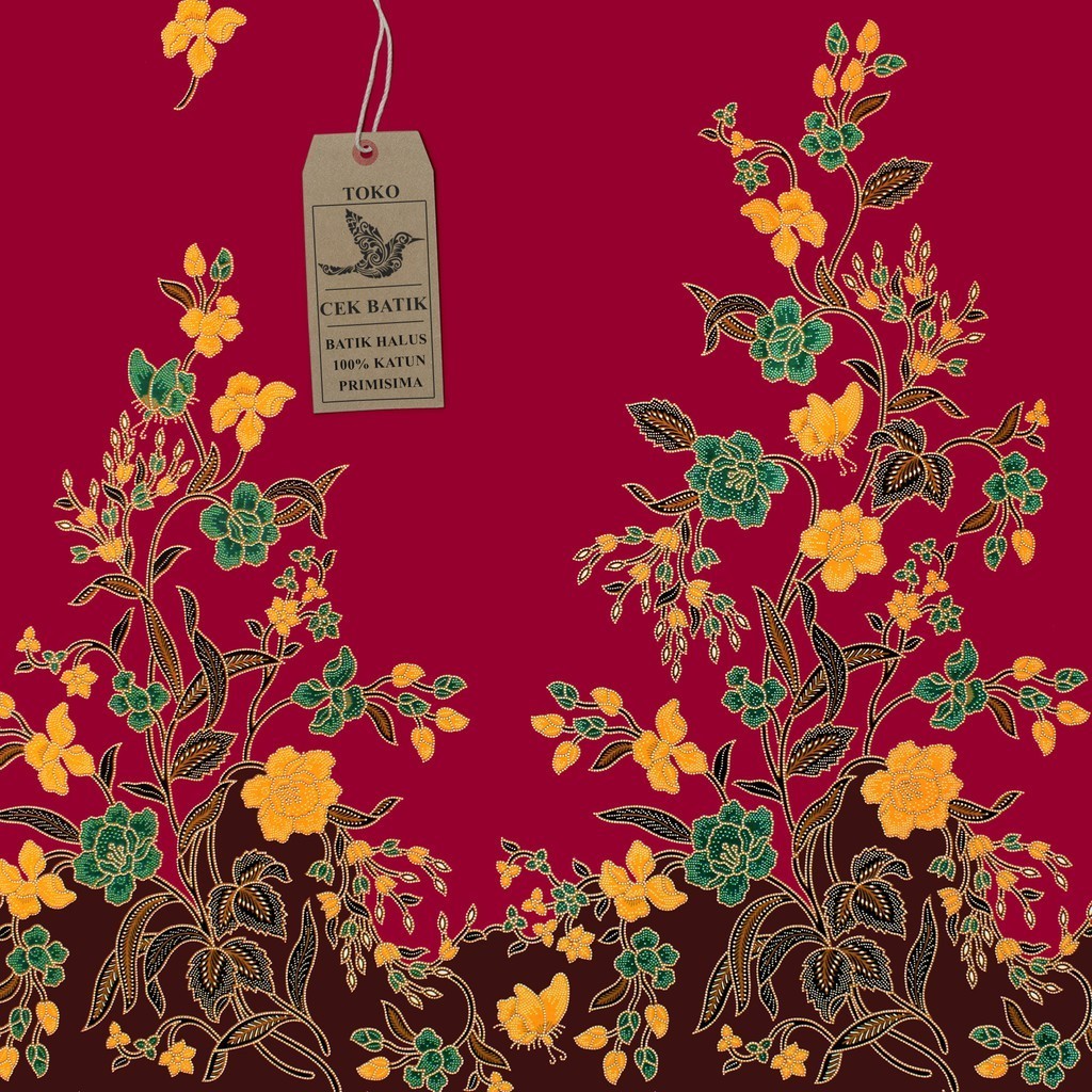 kain batik - Motif Batik Bunga Anggun Manis (Pink Fanta)