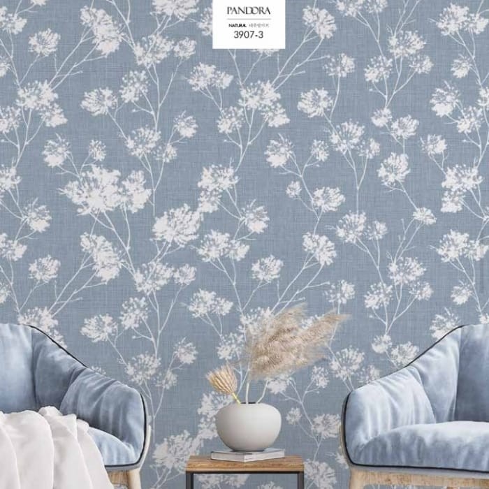 Wallpaper Pandora - Wallpaper Dinding Bunga Biru