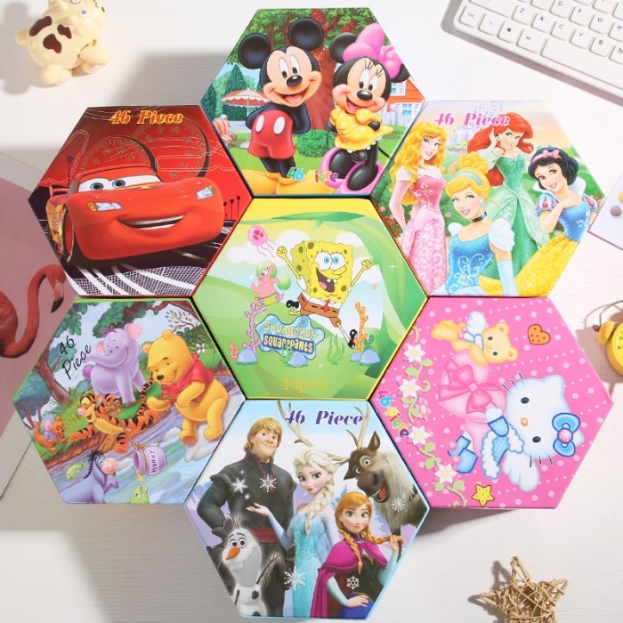 

Promo Crayon Art Set Anak-Anak Isi 46 Pcs Kotak Kartun Hexagonal Trendi