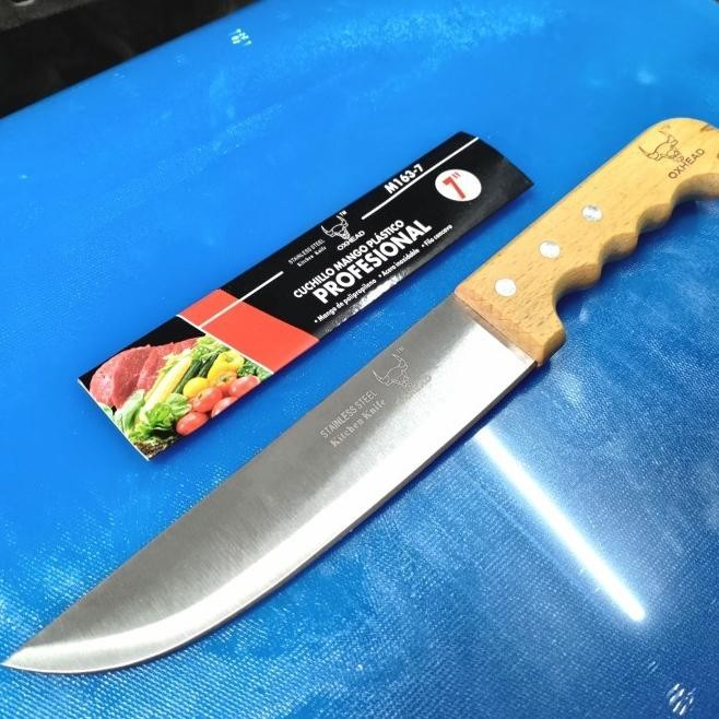

Oxhead Profesional 6" 7" 8" Gagang Kayu Cutting Tajam | Opheliazulaikastore