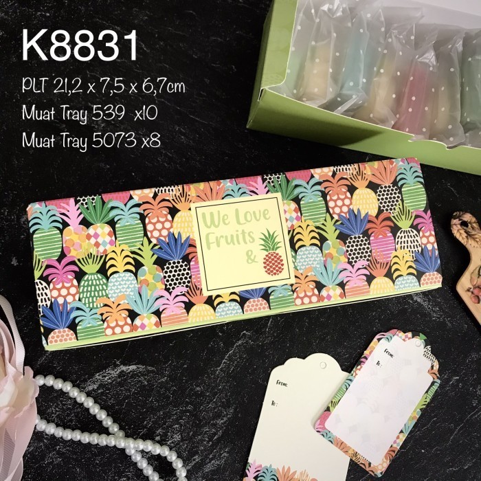 

Kotak Nastar K8831 Nanas Motif Nenas Pineapple Box 020