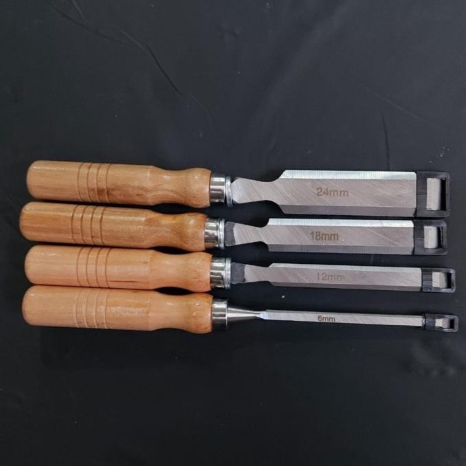 

Alat Pahat Cungkil Kayu Firmer Chisel Set 4Pcs Good Quality | Opheliazulaikastore