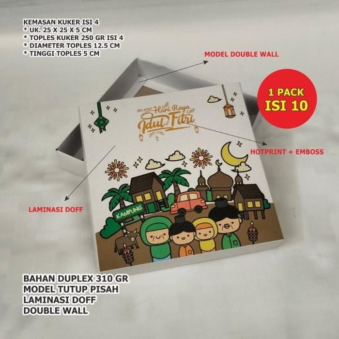 

Box Toples Kuker 250 Gr Isi 4 Kardus Kotak Hampers Idul Fitri 25X25X5 018