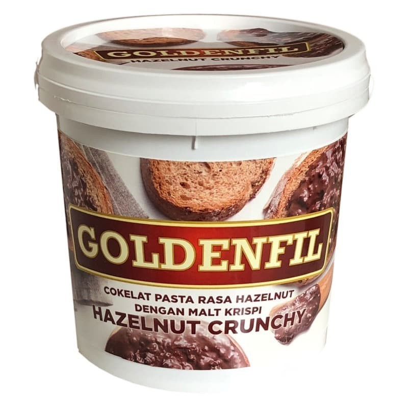 

Goldenfil Hazelnut Crunchy 1Kg Selai Coklat Goldenfill