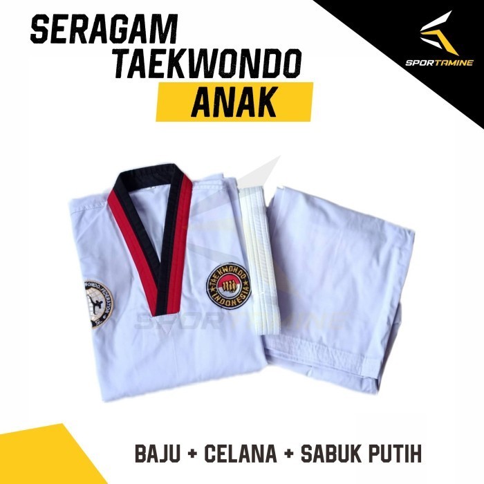 New seragam taekwondo anak dobok pemula