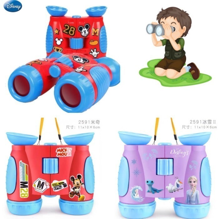 Terlaris Disney Mickey Mouse Frozen Binocular Mainan Teropong Anak Promo Terbaru