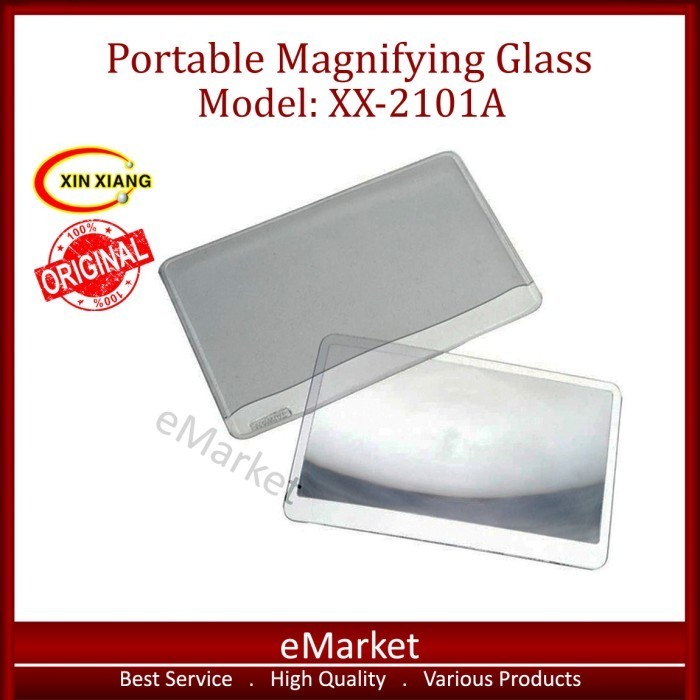 

] Kaca Pembesar Ukuran Kartu Kredit / Portable Business Card Magnifying