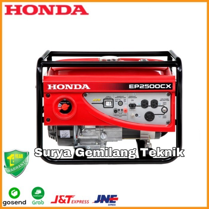 Mesin Genset Generator Bensin Honda Ep2500Cx (2200 Watt) Ep 2500 Cx Original Dan Terpercaya