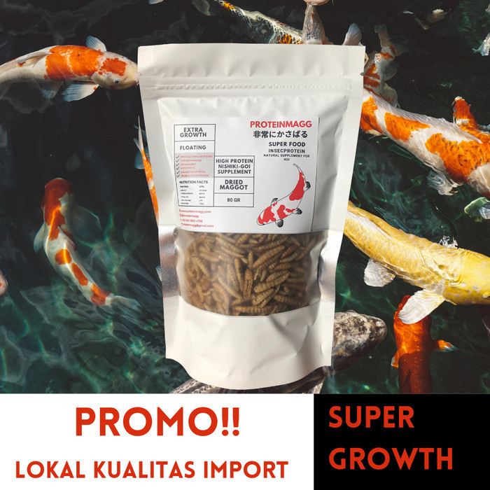 Terlaris Proteinmagg Maggot Bsf Premium Pakan Koi 80 Gram Promo Terbaru