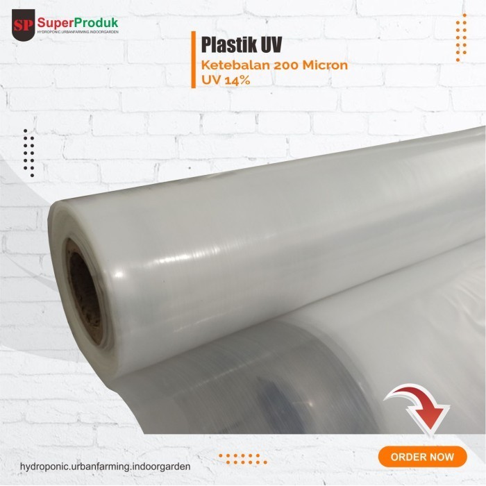 Plastik UV Lebar 4,2 meter buka / Plastik Atap Greenhouse