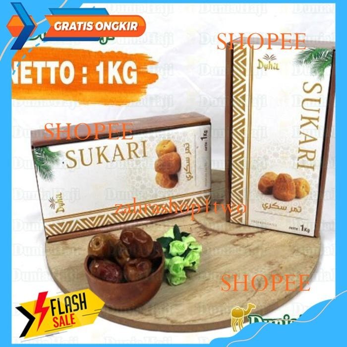 KURMA SUKARI 1KG DUS PREMIUM GROSIR ISI 10PCS KURMA BASAH RAJA SUKARI PRODUK BAHAN BERKUALITAS TINGGI 