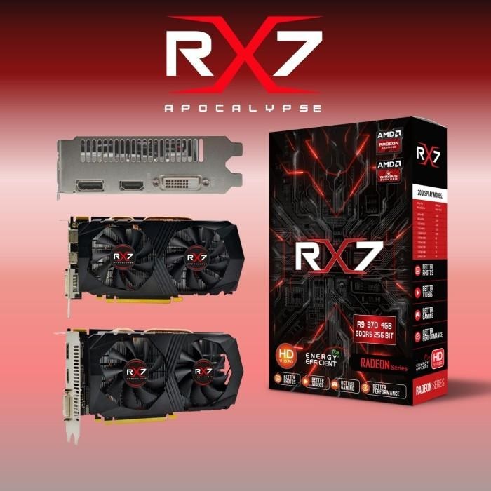 VGA RX7 R9 370 4GB GDDR5 256 BIT REAL CAPACITY RESMI Berkualitas
