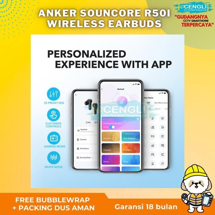 TWS Anker SoundCore R50i - A3949 headset bluetooth Sound Core Anker Berkualitas