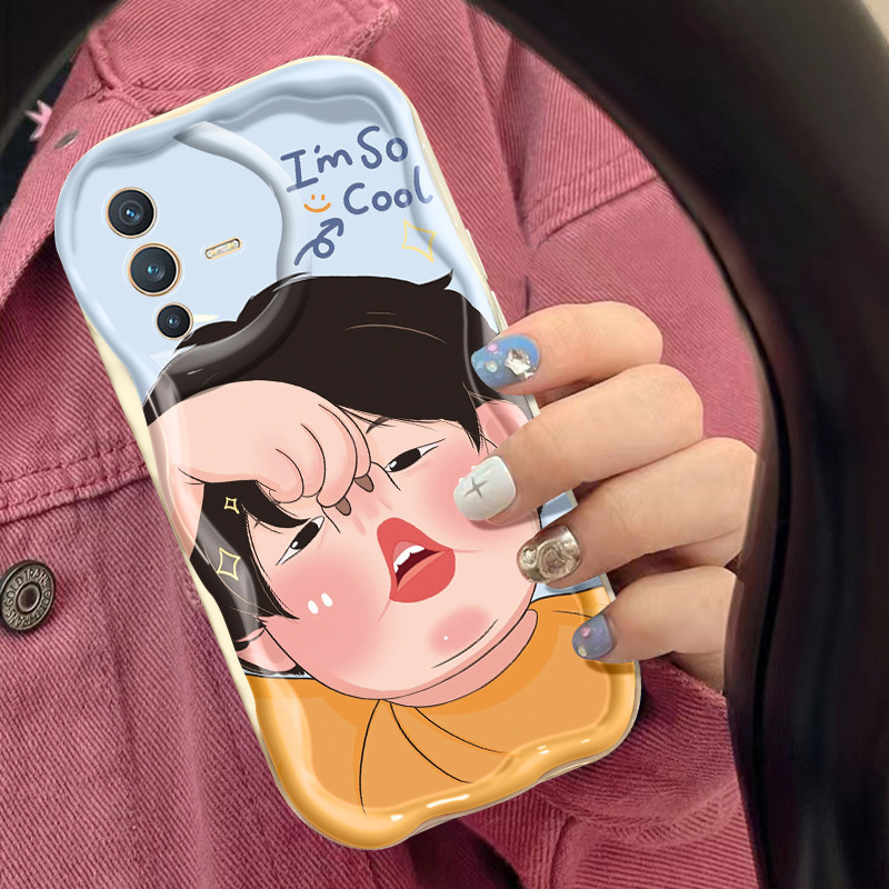 Casing Hp VIVO V23E 5G V23 Pro V23i V15 Pro V20 Pro V21E S12 5G Y75 S7 Case Anak Lucu kerangka seder