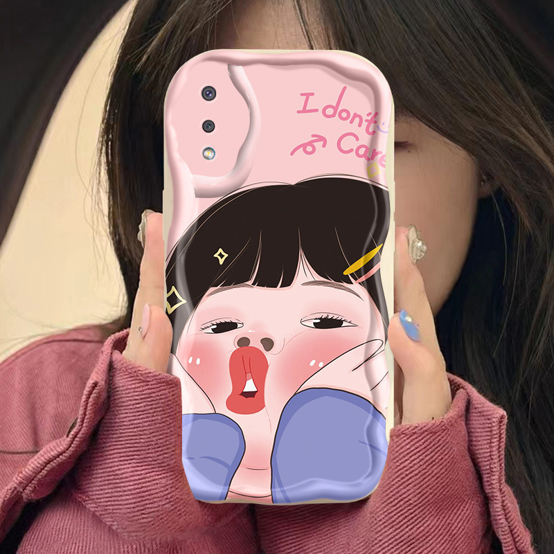 Casing Hp Samsung A03 Core A03s A02 M02 A02s M02s F02s Case anak-anak membuat Kesing pola wajah lucu