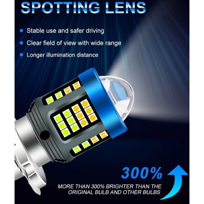 Best Bohlam Lampu Led Laser H4 Mobil Motor Lensa Projie D2 Motoled Dc Gratis Ongkir