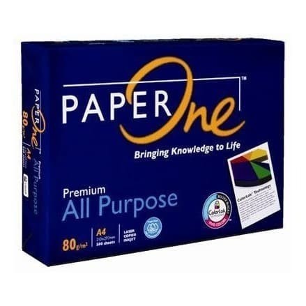 

Kertas A4 Paper One 80 Gram / 80 Gsm (1 Rim)