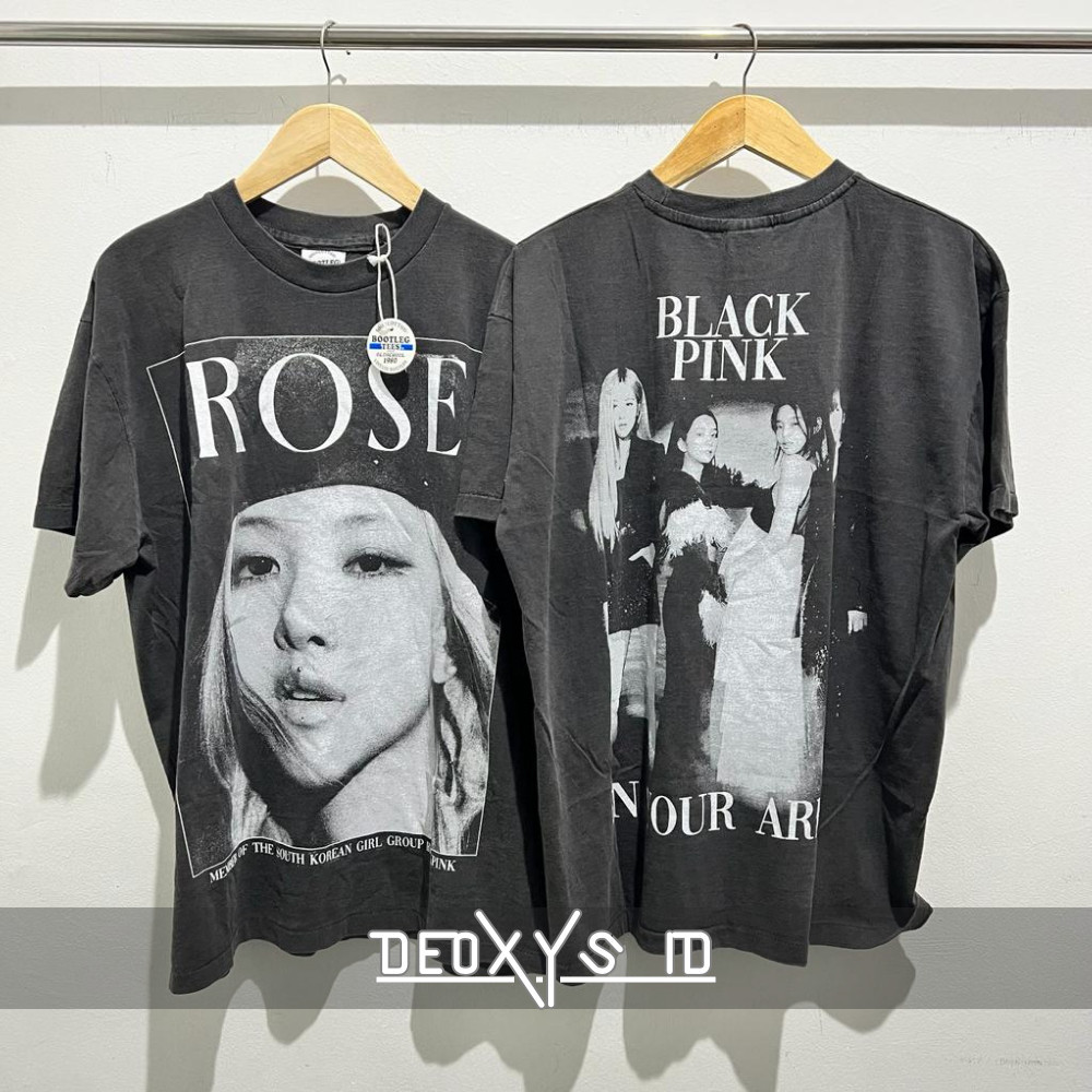 [HIGH QUALITY COLLECTIONS] KAOS BOOTLEG VINTAGE KPOP BLACKPINK TAG BOOTLEG TEES
