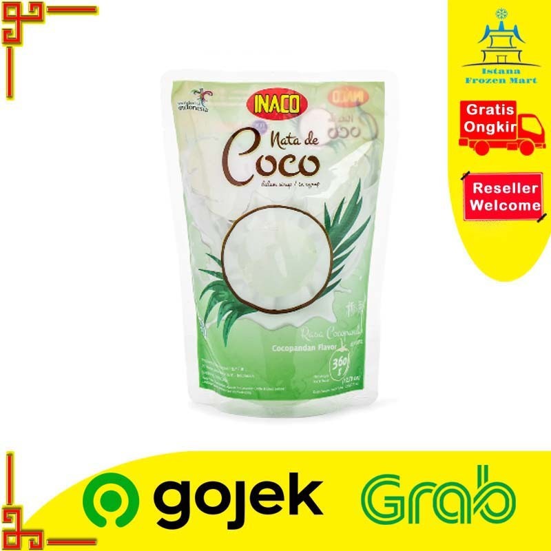 

Nata De Coco INACO Rasa Coco Pandan 360 GR