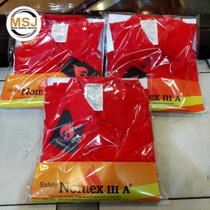 WEARPACK SAFETY NOMEX LLLA/COVERALL NOMEX LLLA MERAH ORIGINAL