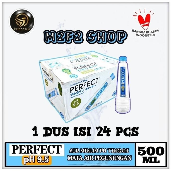 

Air Mineral Water Perfect Alkaline pH9.5 Botol Pet - 500 ml (Karton)