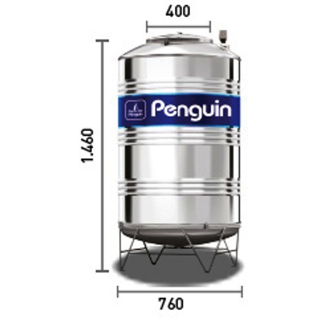 Tangki Air Penguin Stainless Steel 500 Liter