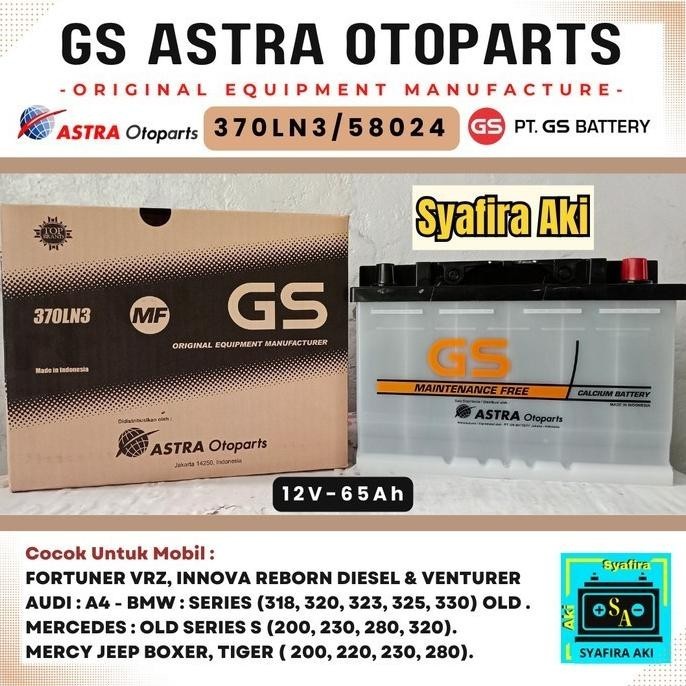 Aki Mobil Innova Reboren Venturer Diesel 370Ln3 Gs Astra Oem 65Ah Tariagathastuffs