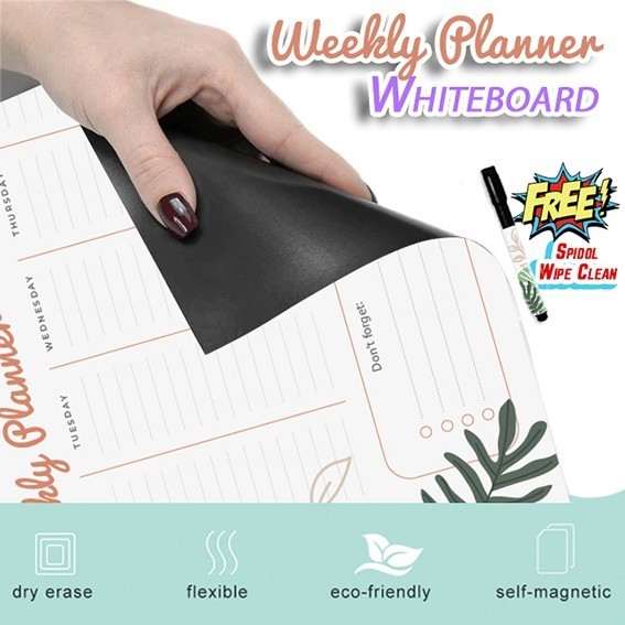 

BARANG TERLARIS MAGNETIC WEEKLY PLANNER MAGNET KULKAS