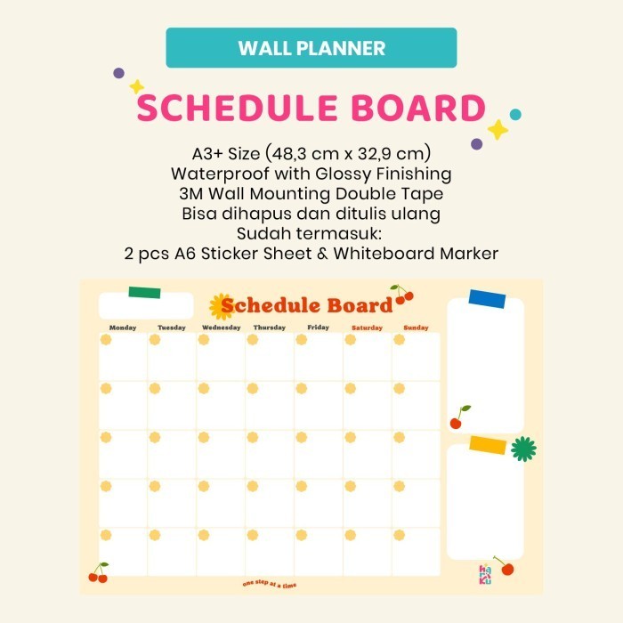 

BARANG TERLARIS Monthly Schedule Board - Wall Planner
