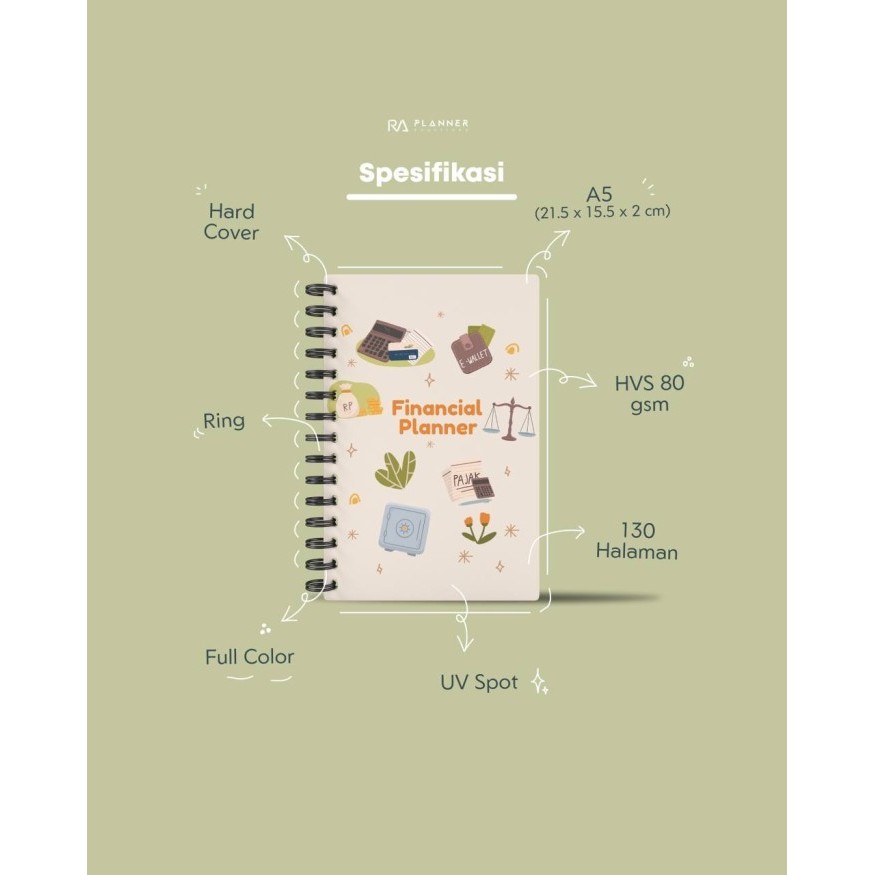 

BARANG TERLARIS READY STOCK FINANCIAL PLANNER VERSI 6 BULAN BY RA PLANNER
