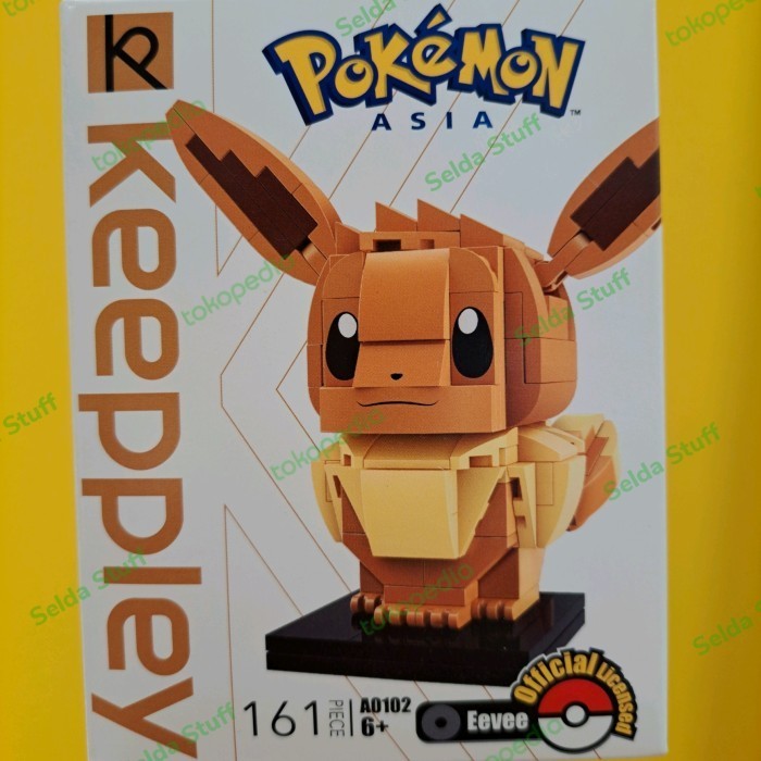 HOT SALE KEEPPLEY EEVEE POKEMON, LEGO POKEMON FIGURE, MAINAN EDUKASI ANAK TERLARIS