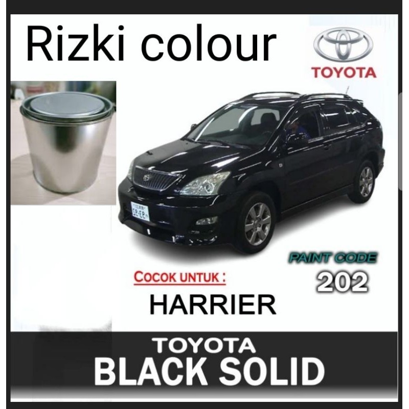 Cat Toyota Harrier Black Solid 202 Cat Toyota Hitam Solid PU 1kg