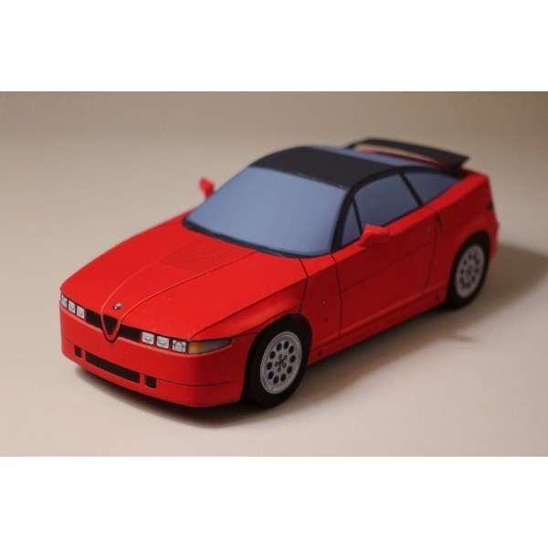 Papercraft Mobil Afa Romeo SZ